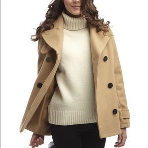 NWT Mango Camel Wool Blend Peacoat